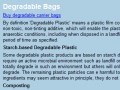 Degradable Bags