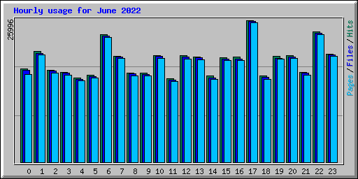 Hourly usage for June 2022