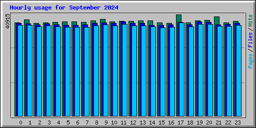 Hourly usage for September 2024