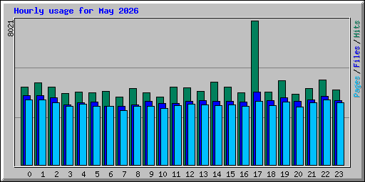 Hourly usage for May 2026